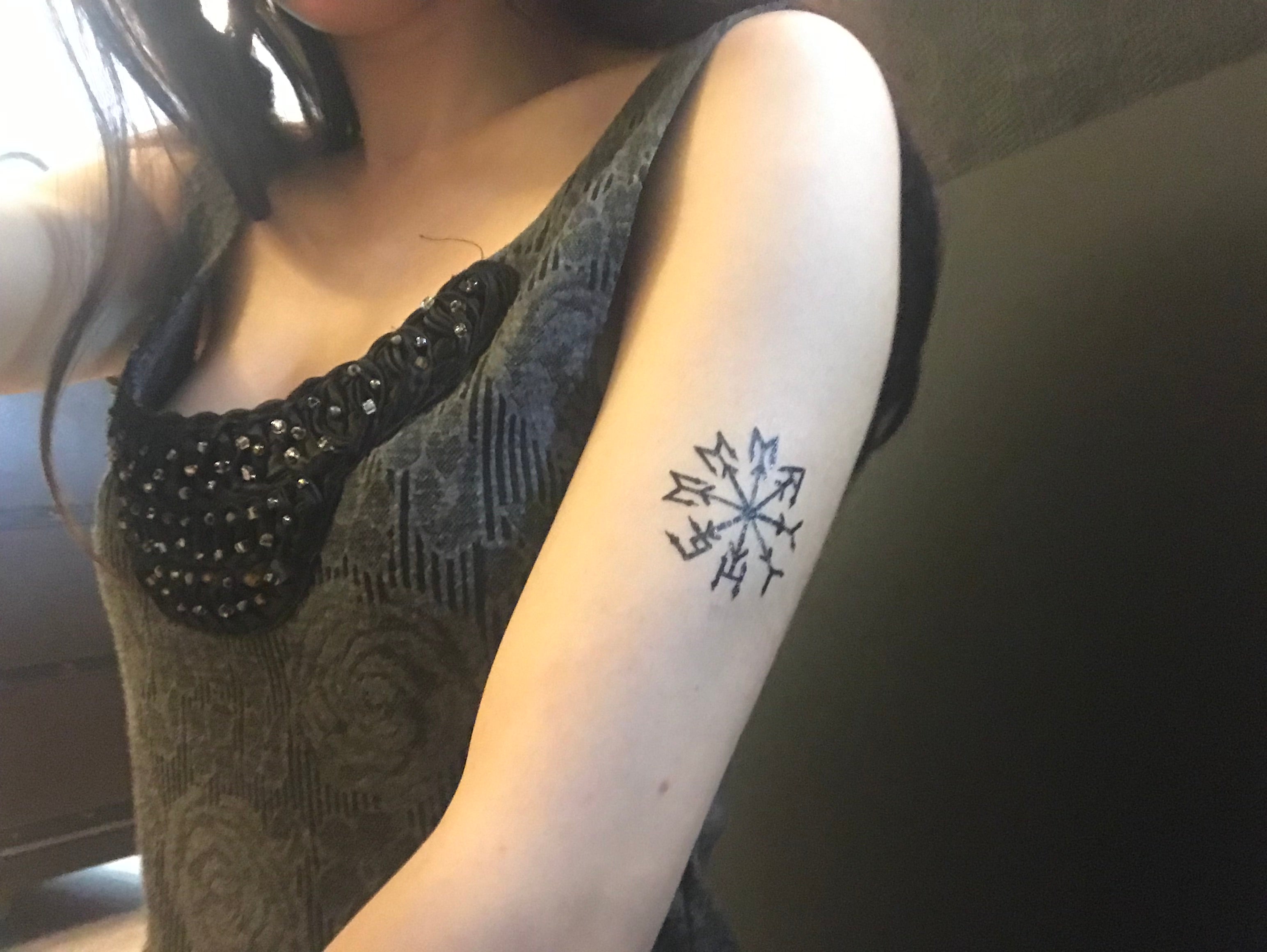 Snowflake Tattoo on Collar Bone - Best Tattoo Ideas Gallery